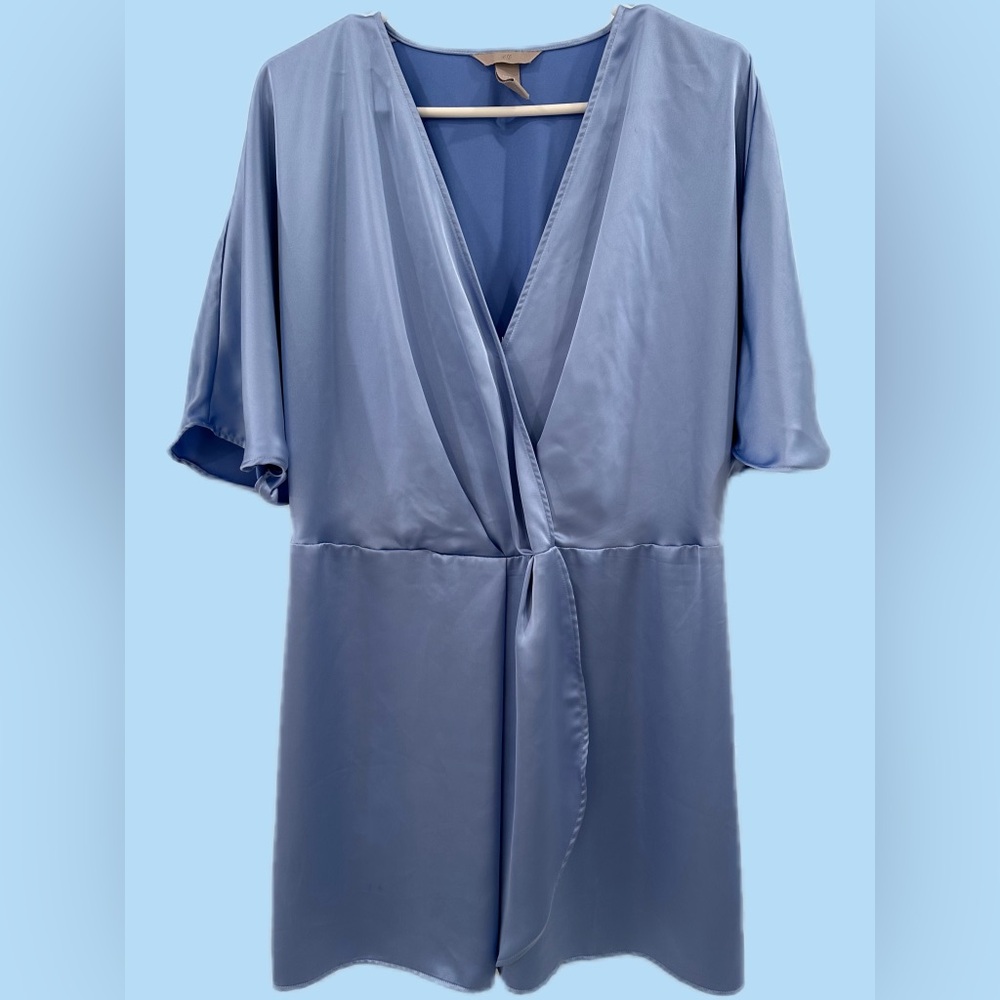 Light blue satin dress
